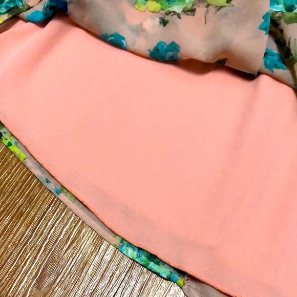 Deb Strapless Floral Dress Size 3 Juniors - Picture 6 of 12